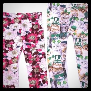 Flower/ St. Patrick's pants. It's a set. Worn once